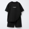 Фото - Комплект футболка + шортики чорний однотонний від бренду Zara