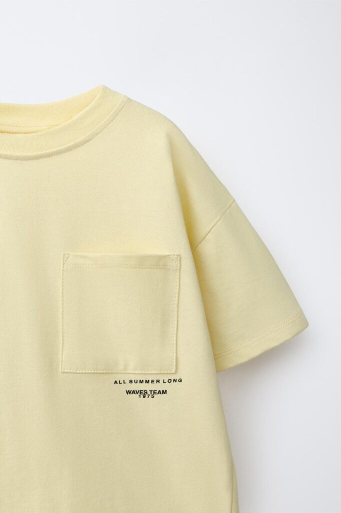 Фото - Комплект футболка + шортики жовтий однотонний від Zara