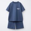 Фото - Комплект футболка + шортики синій однотонний від бренду Zara