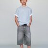 Фото - Джинсові подовжені шортики темно-сірі від Zara